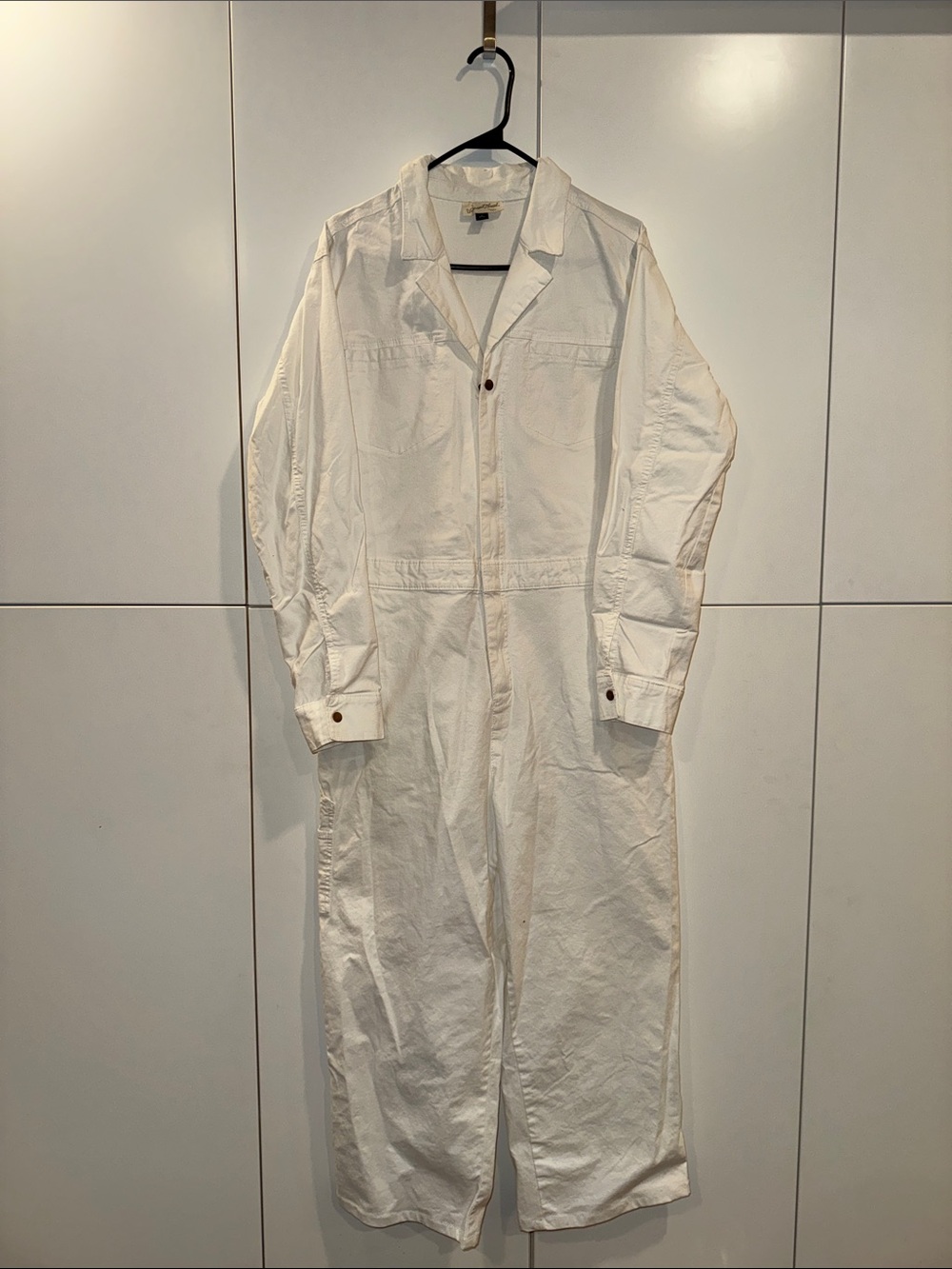 NWOT Universal Thread Ivory White Utility Jumpsuit sz10